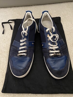 Christian Dior Homme Men's Sneakers blue Silver Navy CD Vintage 9
