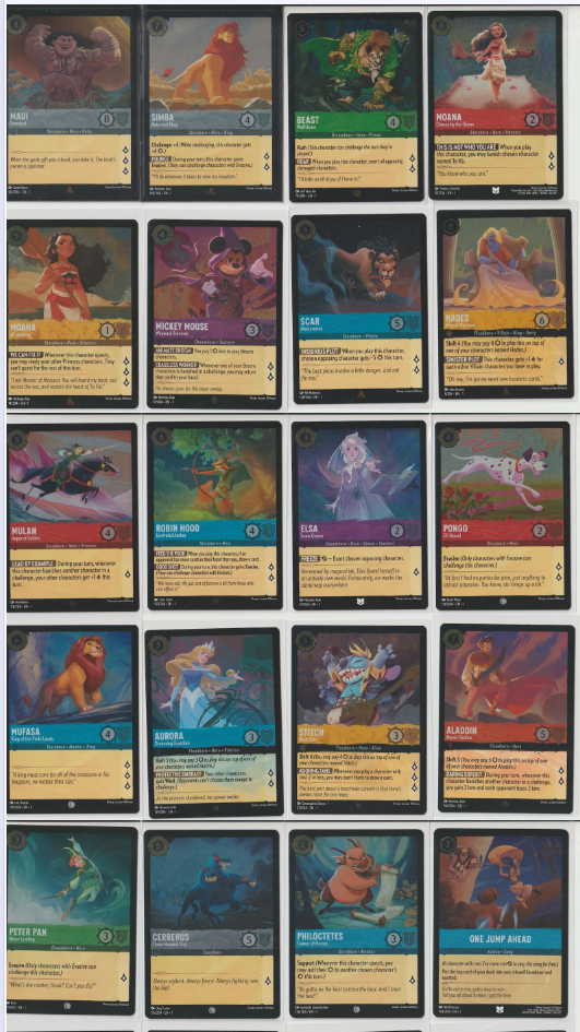 Disney Lorcana - The First Chapter - COLD FOIL Singles You Pick