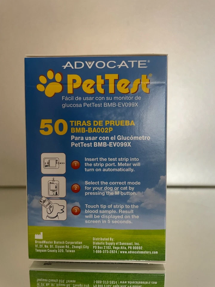 Полоски Advocate PetTest 50 CT мониторинг глюкозы для домашних животных срок годности 03/2026 бесплатная доставка - Изображение 2 из 4