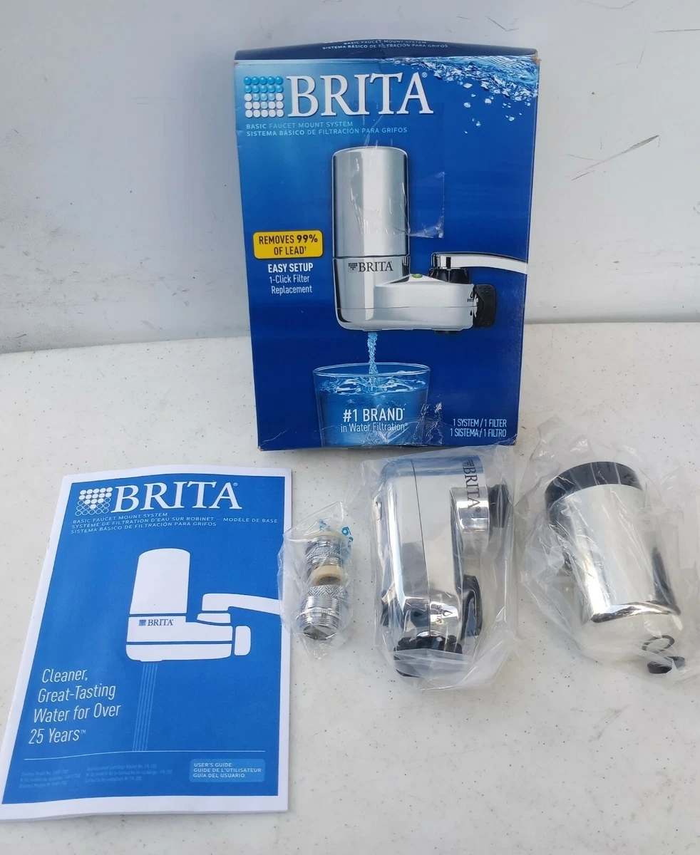 Brita Faucet Mount Tap Water Filtration System In Chrome,, 55 OFF