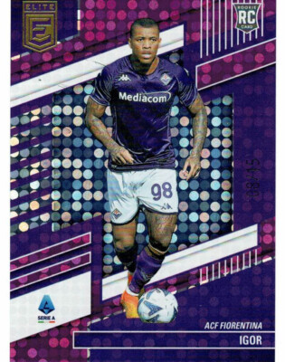 Panini Donruss Elite Serie A 2022-23 Card # 26 Igor Purple Disco 8/15 Fiorentina