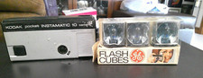 Vintage Kodak Pocket Instamatic 10 Camera Box of 3 Flash Cubes