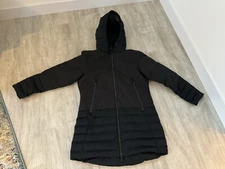 Womens Lole Le Faith Puffer Parka Duck Down EEUC!! L Blacks