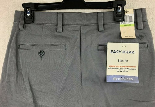 NWT Dockers Easy Khaki Burma Grey Color 