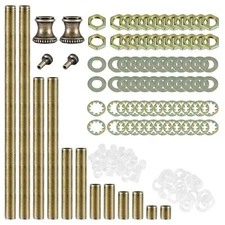 Lamp Repair Hardware Assortment Includes Rods Switch Knobs and Connectors
