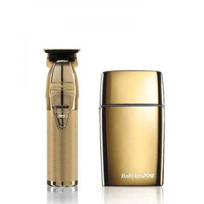 BaByliss Pro Gold Super Skeleton Trimmer und Titanfolienrasierer - XMAS BUNDLE!