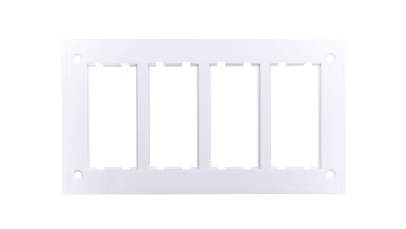 Simon Connect CIMA PRO quadruple frame for SBM450 8x K45 box pure white S /T2UK