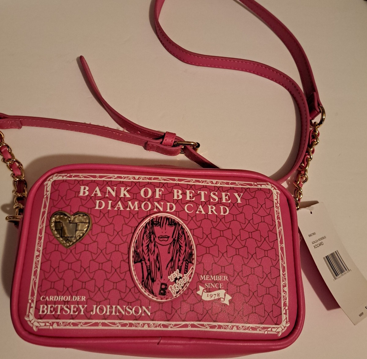 ??BETSEY JOHNSON Azalea Rosebud XO Baybee Convertible BACKPACK/CROSSBODY Betsey Johnson BACKPACK CONVERTIBLE FUSHIA – Urban Flair USA main image 4
