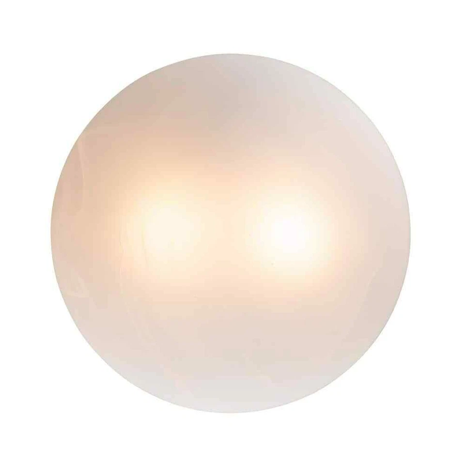 Bel Air Lighting Dash 10 2 luces níquel cepillado montaje al ras con vidrio marmoleado Foto 4 de 4