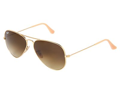 New Ray Ban Sunglasses Fashion Aviator RB3025 112/85 MATTE Gold Brown Pilot 