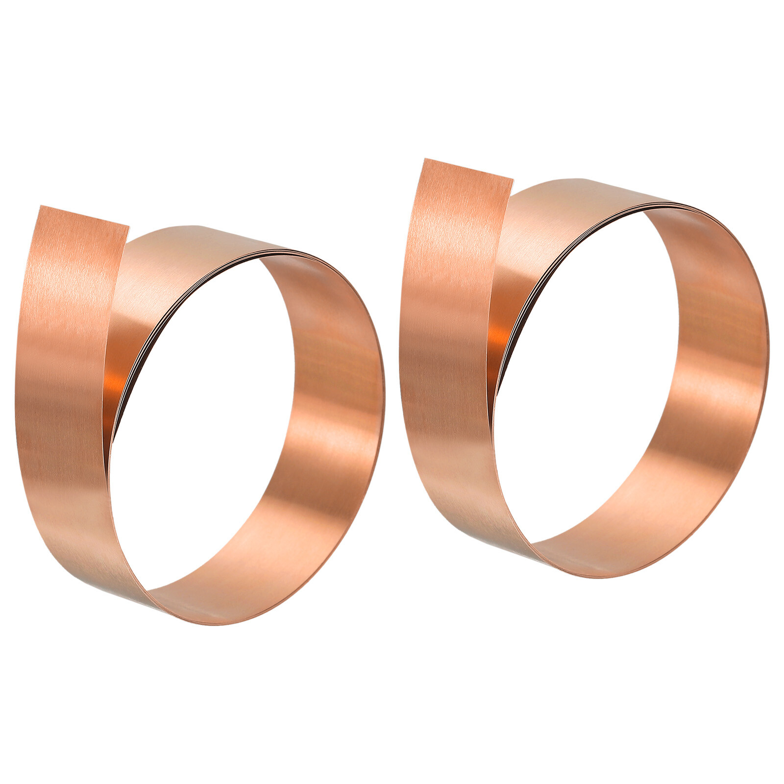 Copper Thin Foil Roll Sheet, 2Pcs 0.1x20x1000mm Pure Copper Foil Sheet