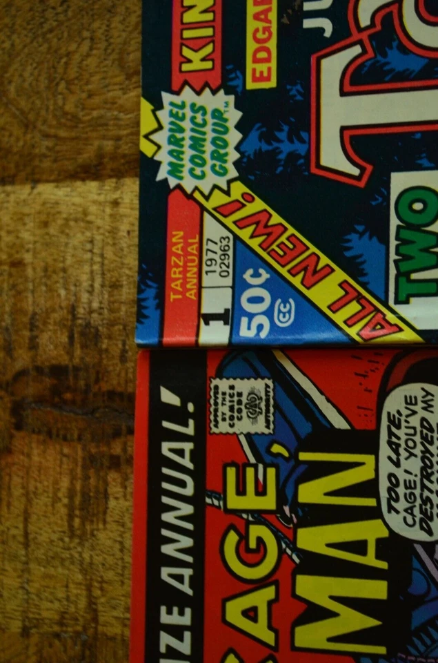 Marvel #1 King Size Annuals Defenders Tarzan Comic Book Lot of 4 VF+ 8.5 - Image 4 of 4