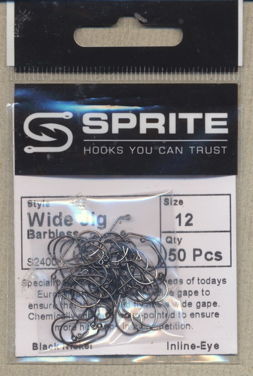 Sprite S2400 Wide Jig Barbless, Sprite Hooks