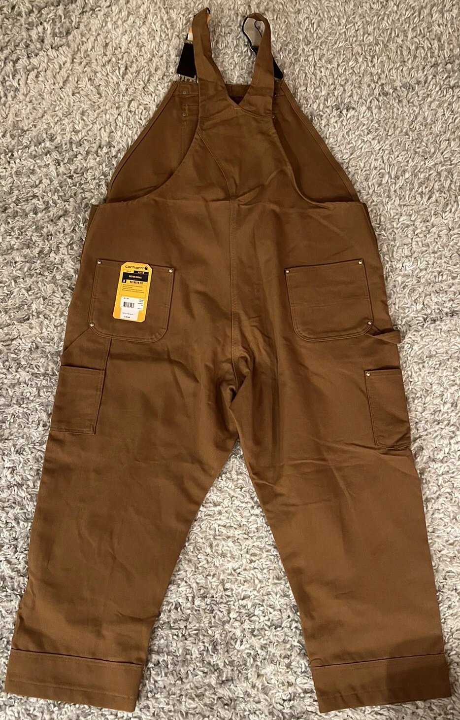 NEW Carhartt Men Duck Bib Overall Relaxed Fit 48x28 Model R01-M Outdoor Workwear
Opens in a new wind