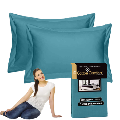 4 Pair 400 TC 100% Egyptian Cotton Housewife Pillowcases Grey Oxford Pillow Case - Picture 10 of 29