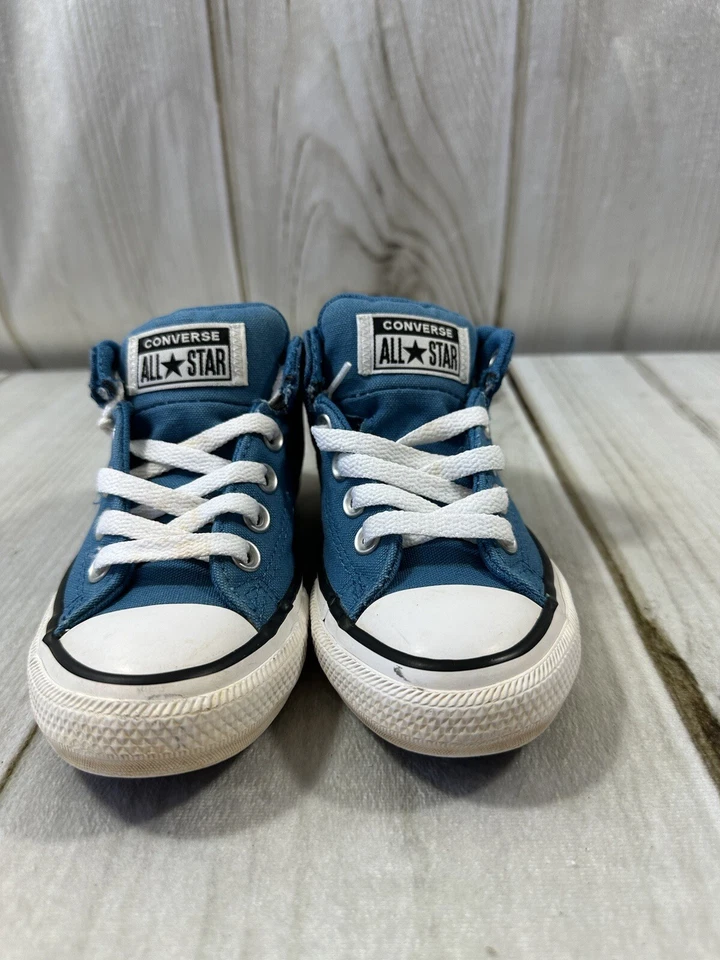 ZAPATOS DEPORTIVOS CONVERSE JUNIOR TALLA 12 STREET MID AZULES Skateboarding Foto 3 de 4