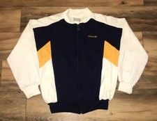 Adidas Vintage 80s Trefoil Full Zip Cotton Track Jacket Mens Medium M MINT Rare