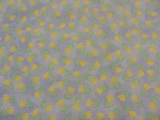 Oakhurst Tapestry Signature Classics Cotton Fabric Yellow Tulips 1yd x 44"
