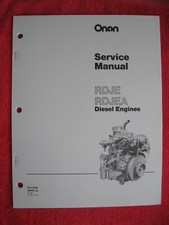 ONAN RDJE & RDJEA DIESEL ENGINE SERVICE MANUAL