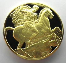 THE ART TREASURES OF ANCIENT GREECE-STELE OF DEXILEOS Franklin Mint Medal 50.7mm