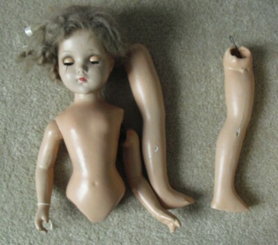 Vintage 1940s R&B Candy Composition Doll to Restring TLC 21'' Tall