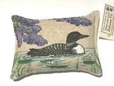 BALSAM FIR PILLOW 3"x5" LOON purple lilac Paine's sachet pine scent lodge style
