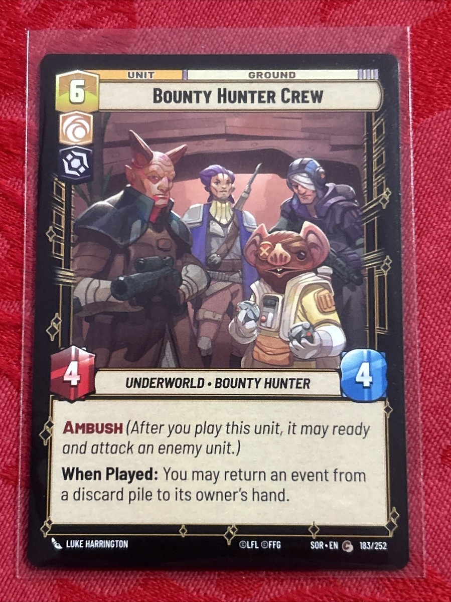 Star Wars Unlimited: Spark of Rebellion - Bounty Hunter Crew - 183