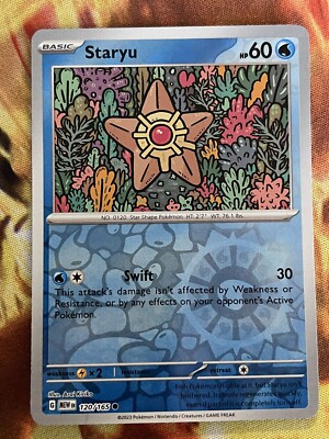 Pokémon TCG Staryu Scarlet & Violet-151 120/165 Reverse Holo Common