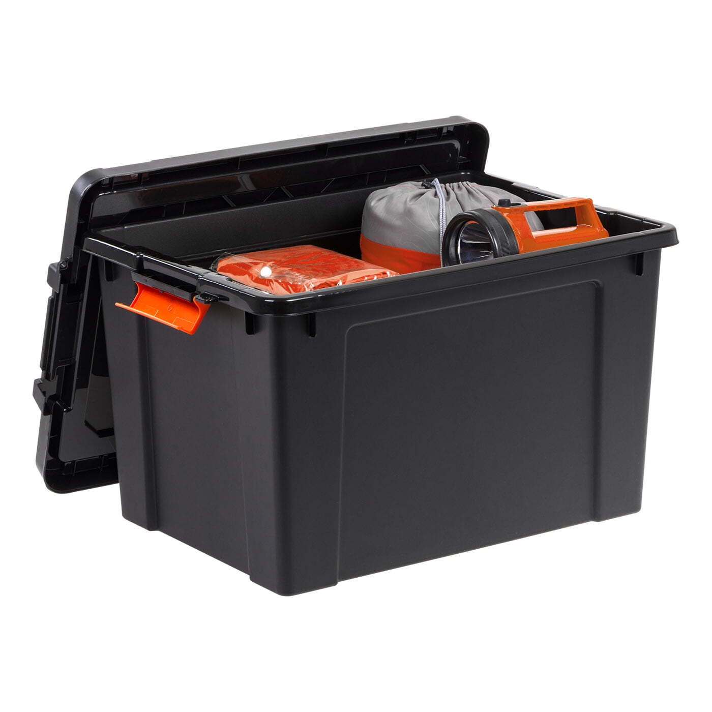IRIS 19-Gallon Heavy Duty Plastic Storage Bins with Latching Lids