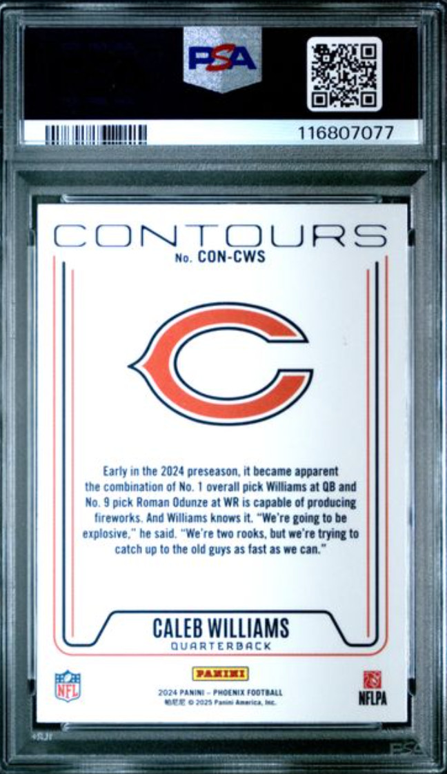 2024 PHOENIX #CONCWS CALEB WILLIAMS CONTOURS PSA NM 7 view 2