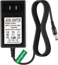 48V Power Adapter for VOIP Polycom IP Phones VVX 300, 301, 310, 311, 400, 401...