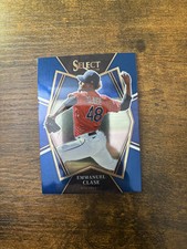 2022 Panini Select #132 Emmanuel Clase Blue Retail Base Cleveland Guardians