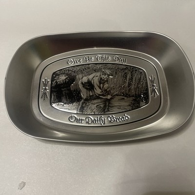 GIVE US THIS DAY OUR DAILY BREAD TIN TRAY BY  D.D.J  / DAT'L DO IT INC.