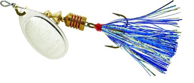 Mepps Fishing Lure B2FT S-BLS Aglia Flashabou In-Line Spinner 1/6 oz