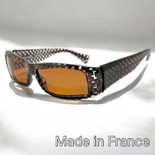 Alain Mikli Asymmetric Block Check Sunglasses Glasses Made in France Used