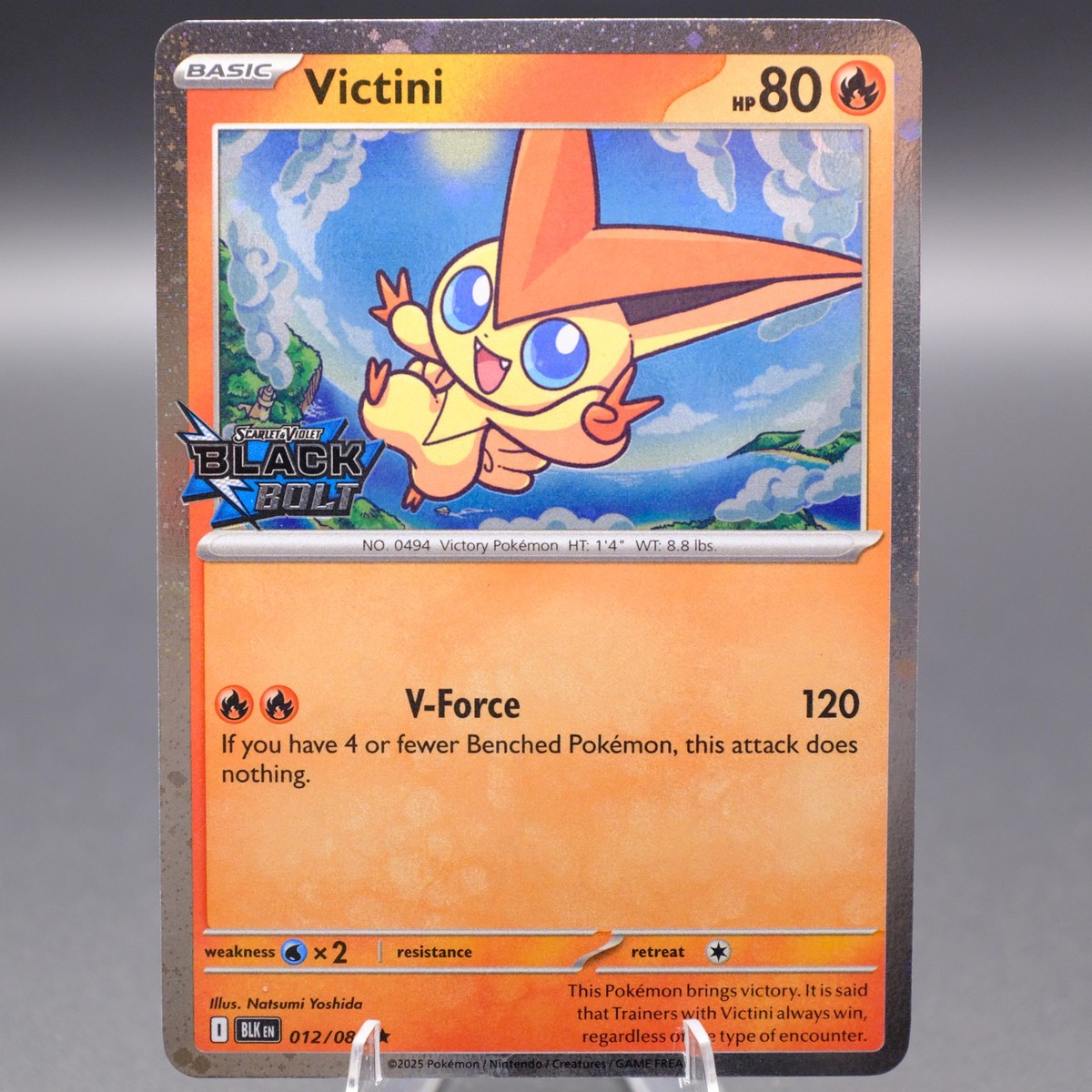 Victini 012/086 (White Flare Stamped Promo) SV: Black Bolt Pokemon