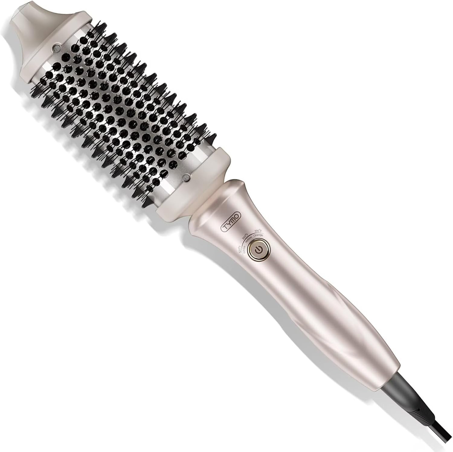 STYLUX Thermal Brush - Heated round Curling Brush, Blowout Volumizer with Flexi-