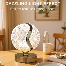 Crystal LED Touch Table Lamp Night Light Colour Changing Remote Control Bedroom