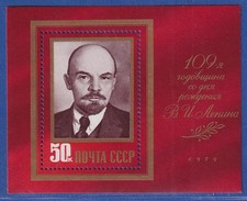 Soviet Union 1979 - 109th Birthday of V. I. Lenin Mi. No. Block 138 **