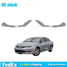 Front Bumper Trims Fits 2015-2017 Chrysler 200 Front Left Right Outer Chrome