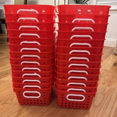 26-Pack Really Good Stuff Medium Plastic Book Baskets/Bins Classroom Library