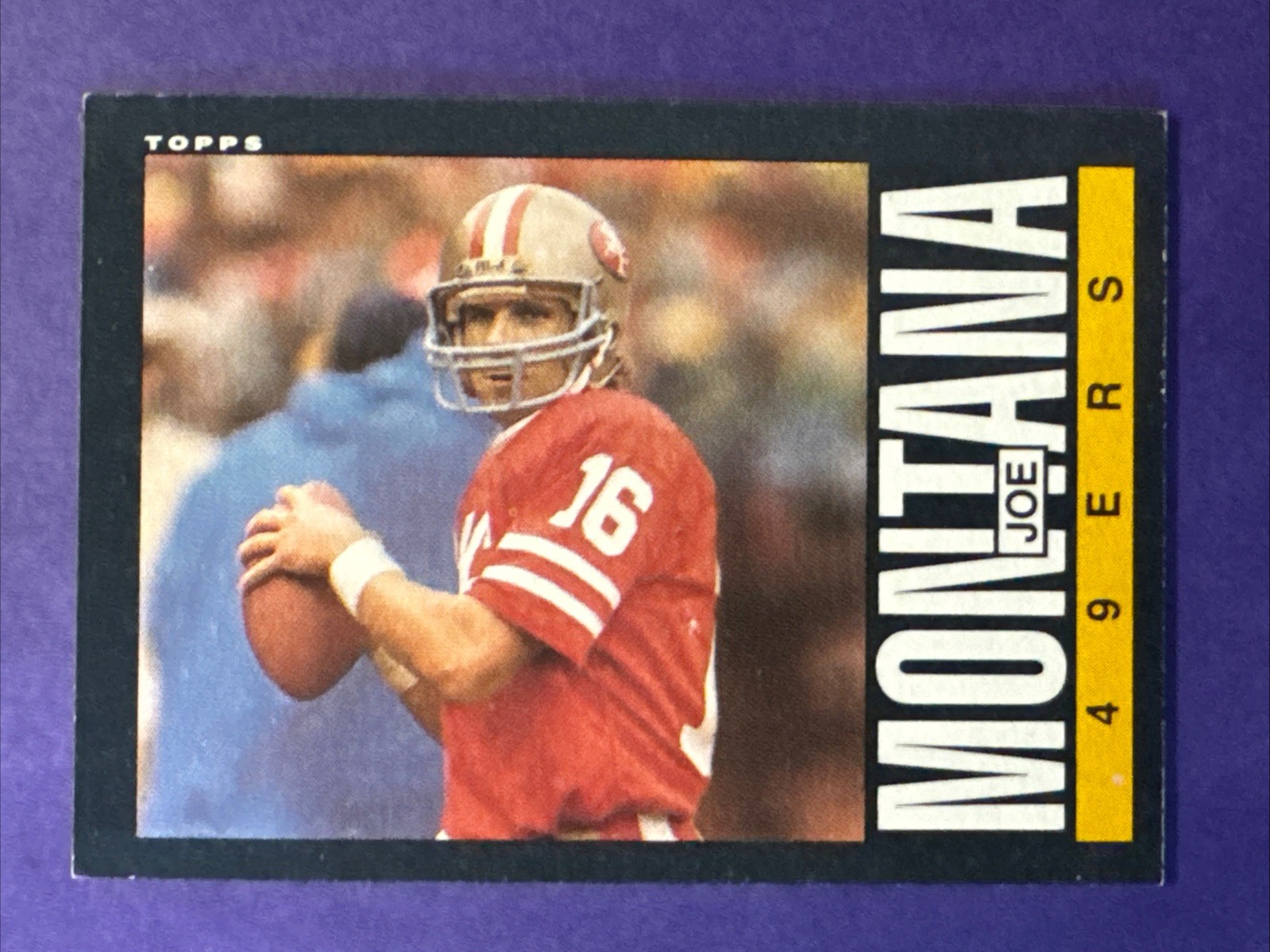 Joe Montana 1985 Topps #157 San Francisco 49ers Chiefs Notre Dame EXMT