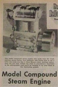 Twin Cylinder Compound STEAM ENGINE 1946 How-To Build PLANS