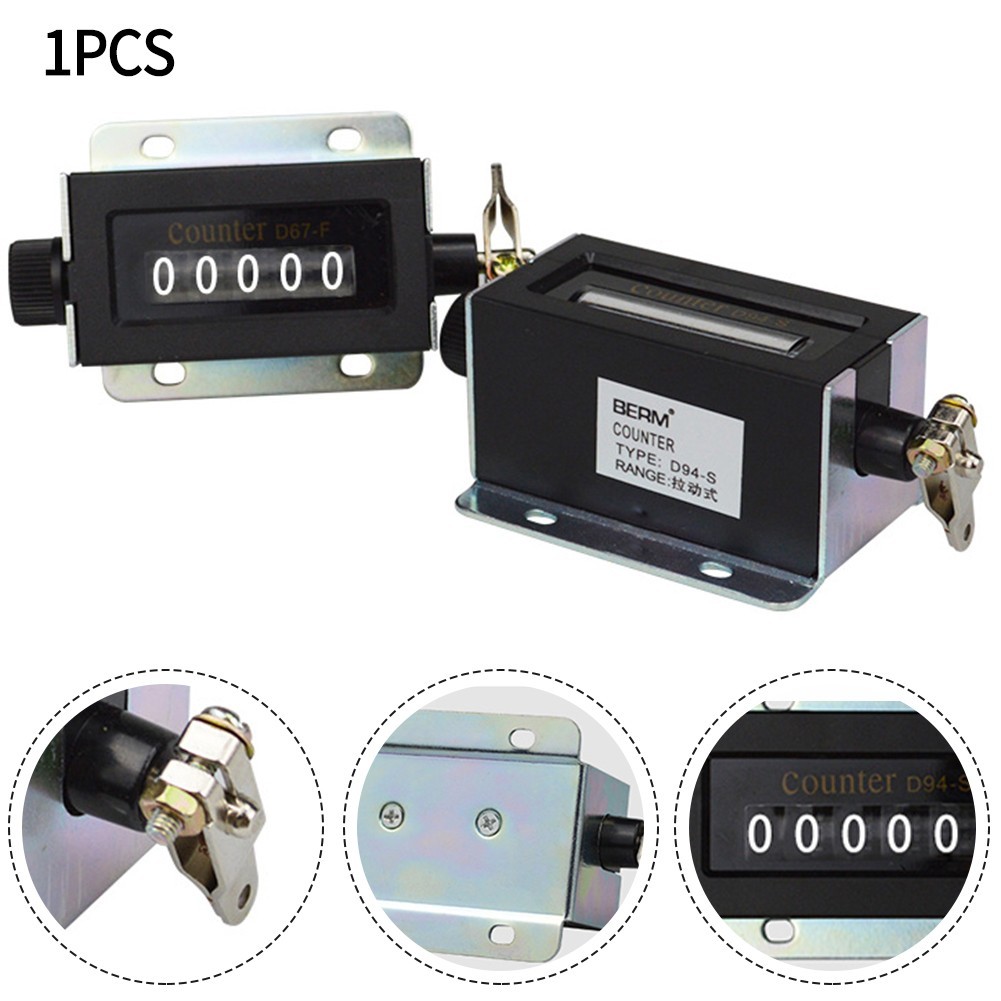 5 Digit Display Manual Hand Tally Counter Resettable Mechanical Clicker New