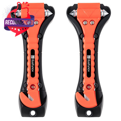 Car Safety Hammer 2-Pack Orange   Emergency Escape Tool