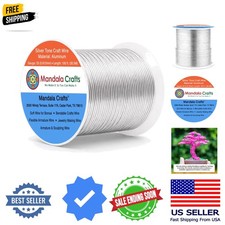 20 Gauge Anodized Aluminum Craft Wire for Jewelry Making - 100 FT Colored Fle...