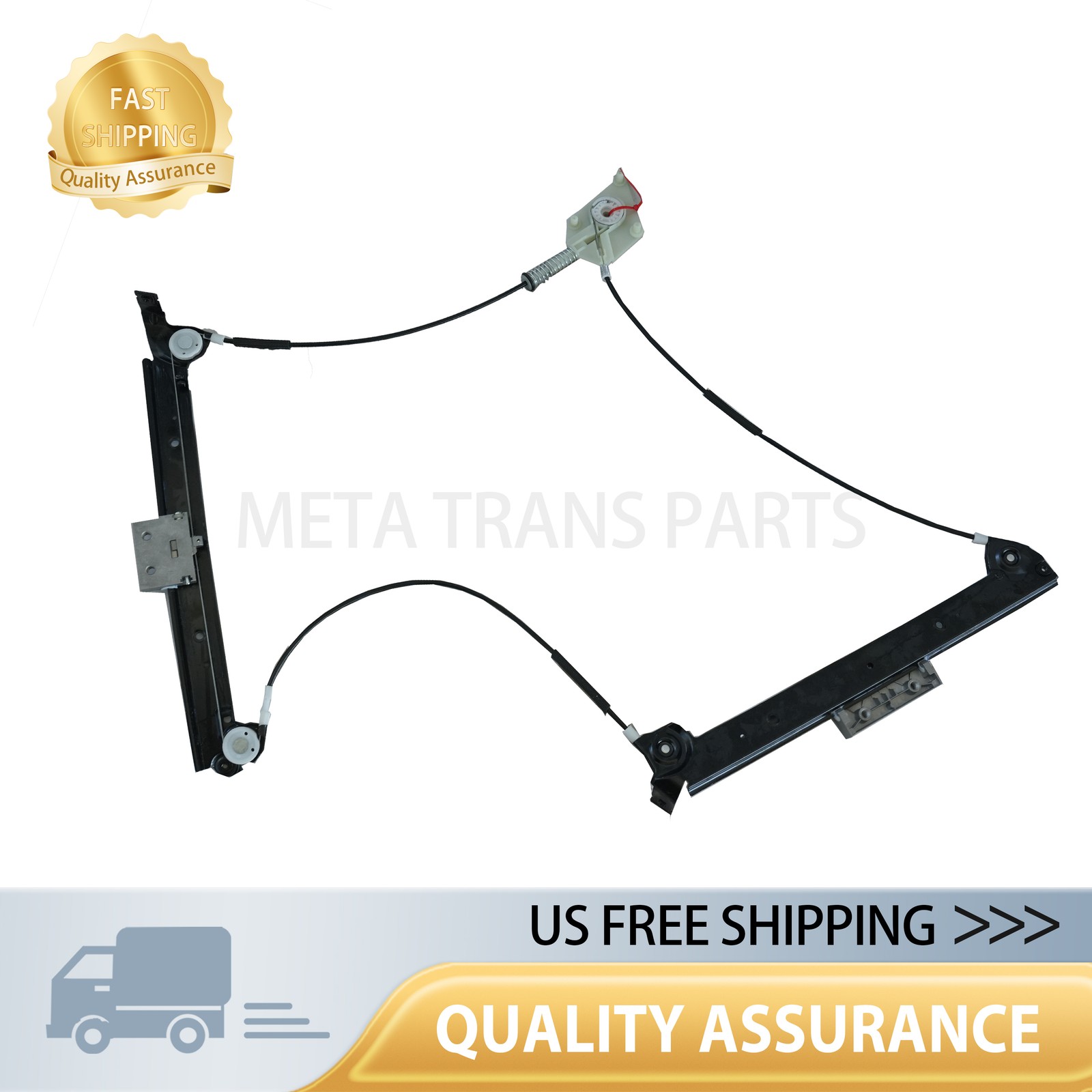 3W0837402J /H For 04-11 Bentley Continental GT Front Right Window Regulator