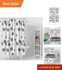 72 Waterproof PEVA Shower Curtain Liner - Ele...