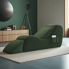 Yoga Sofa Yoga Chair Divan Bed Chaise Lounge Yoga Recliner Relieve Stress Curved