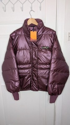 Ellesse - Damen Vesuvio Oversized Lila Puffer Jacke - Brandneu - Größe UK 6